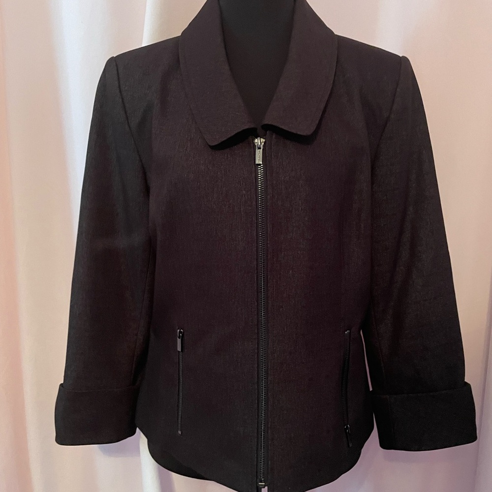 Calvin Klein Charcoal Jacket Sz 10